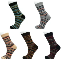 New Laura Vita Chaussettes épaisses en lot de 5 paires Stars