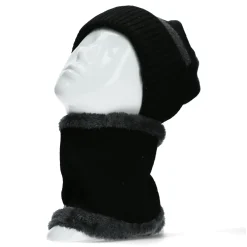 Clearance Laura Vita Duo Bonnet et cache-cou motifs géo