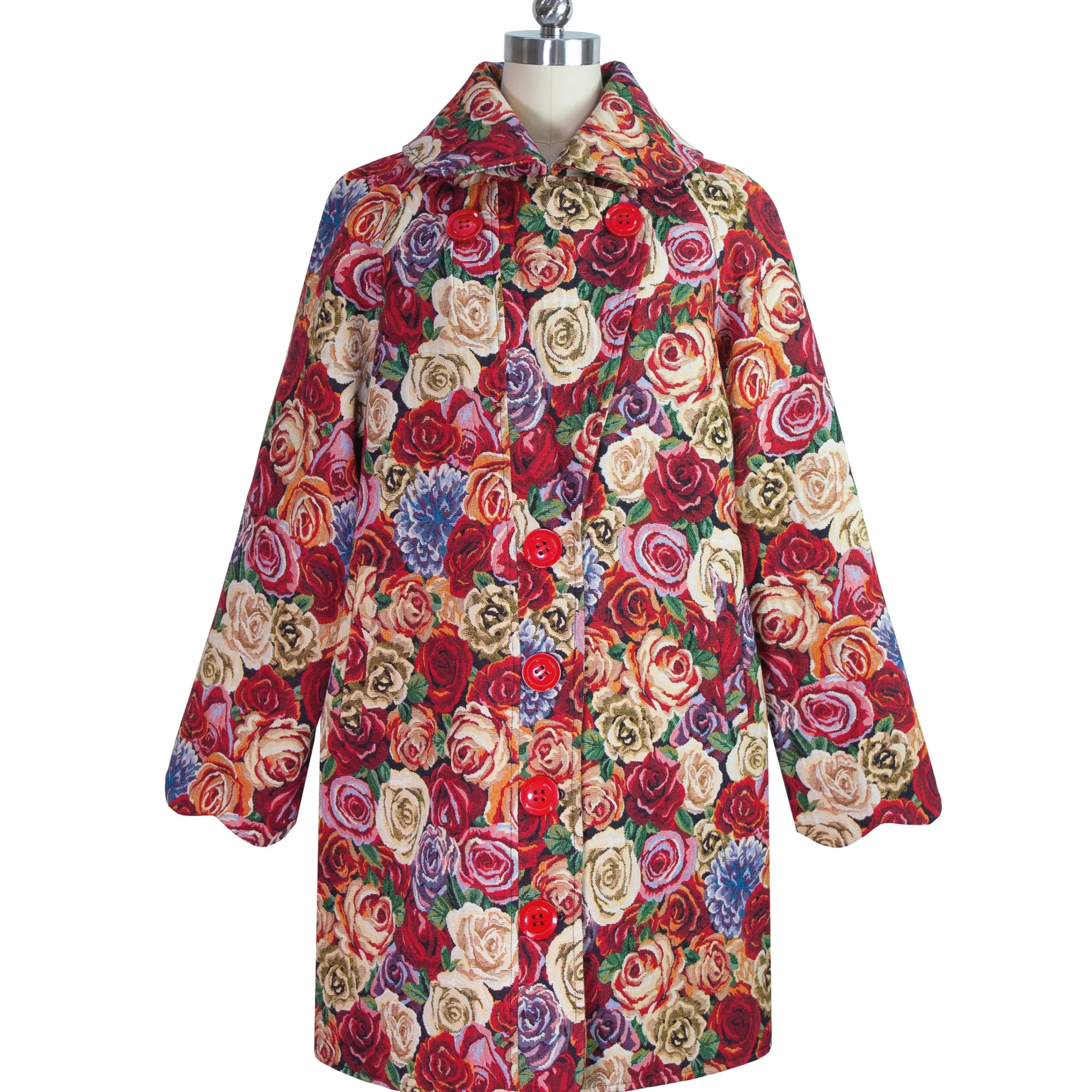 Outlet Laura Vita Manteau Atlas Rouge Studio