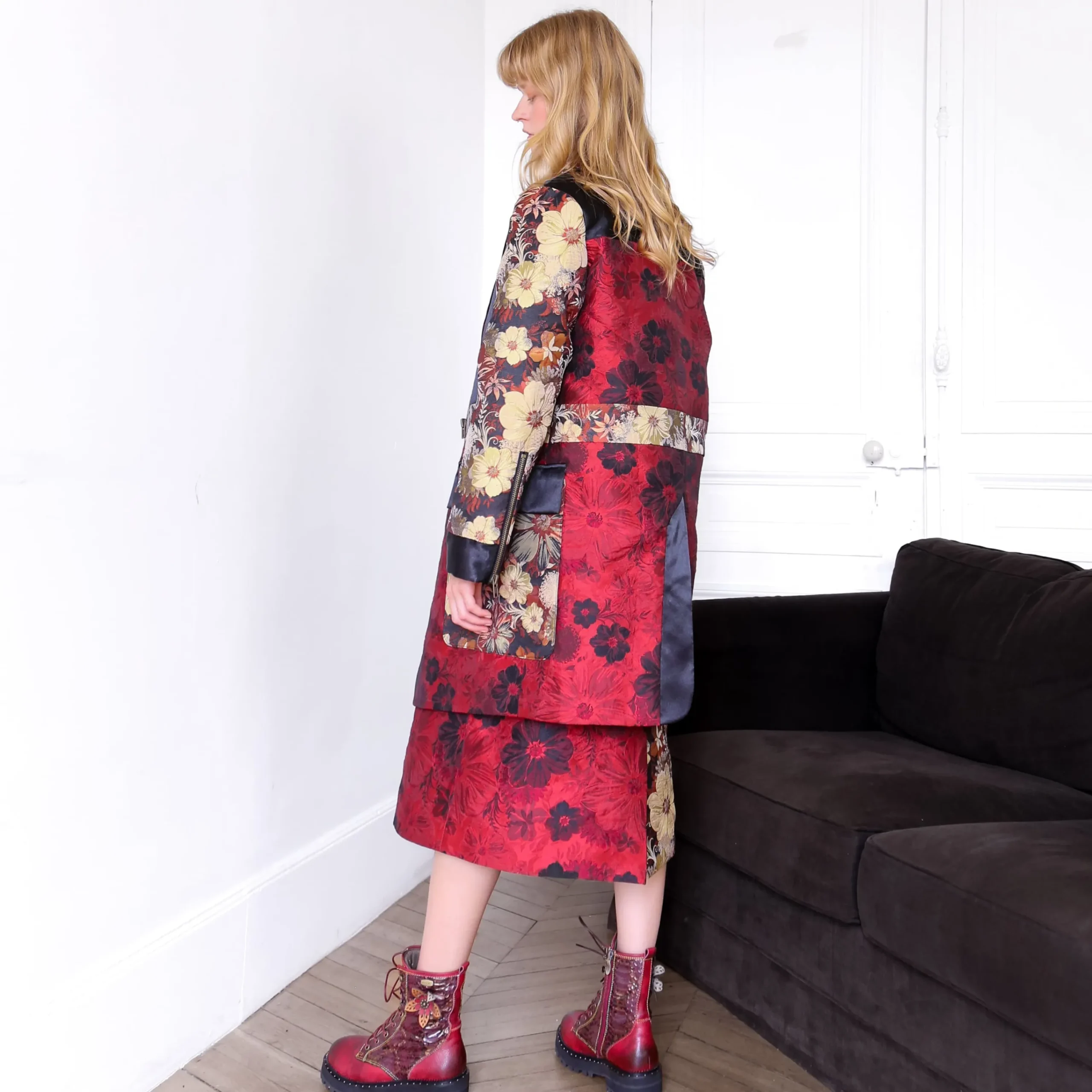 Flash Sale Laura Vita Manteau Zeus Rouge Studio