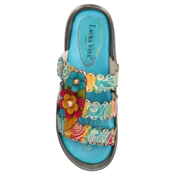 New Laura Vita Mules - LUZO 05 Turquoise