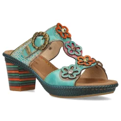 Fashion Laura Vita Mules - NELLAO 06 Turquoise