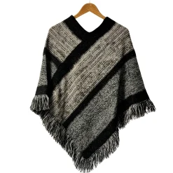 Cheap Laura Vita Poncho Daucourt Noir