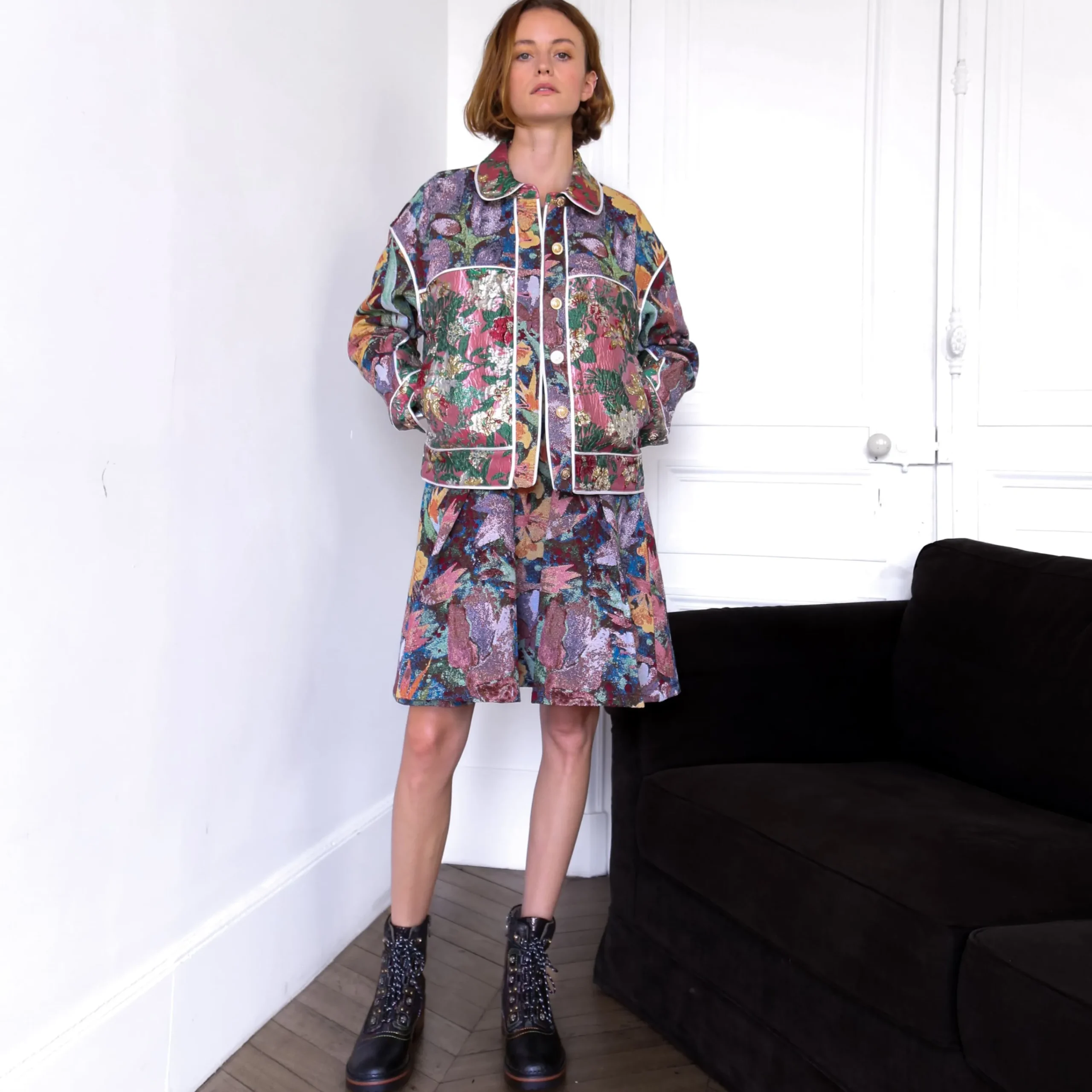 Clearance Laura Vita Robe Demeter Violet Studio