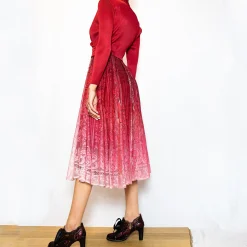 Cheap Laura Vita Robe Dundee Rouge dégradé Exclusivité
