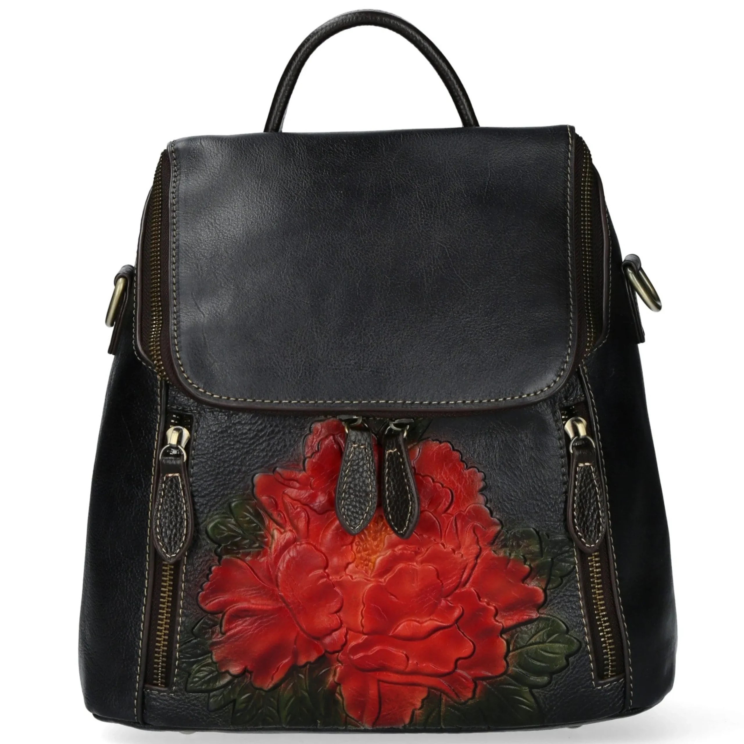 Shop Laura Vita Sac à dos cuir Galopin